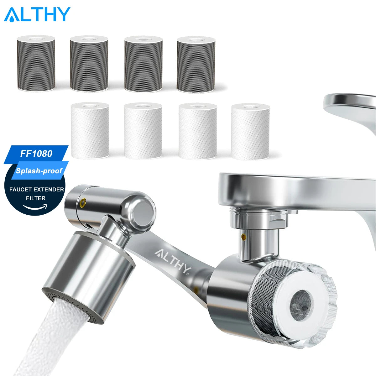 Faucet Extender + Tap Aerator + Water Filter