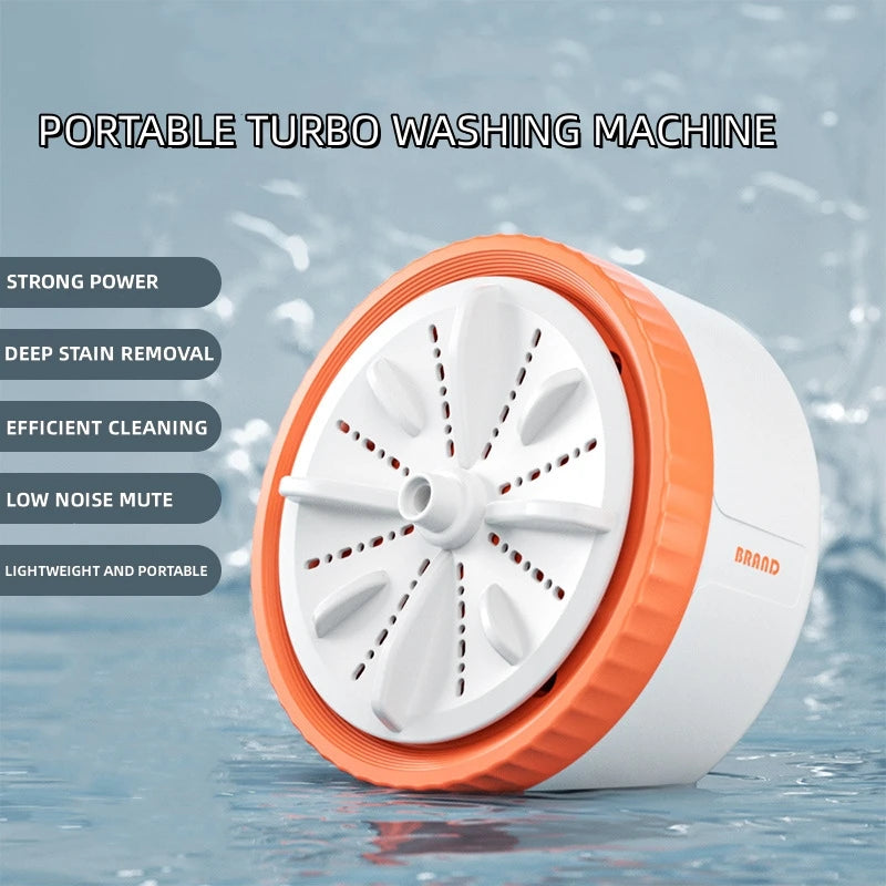 Mini Washing Machine - Portable Rotating Turbine Washing