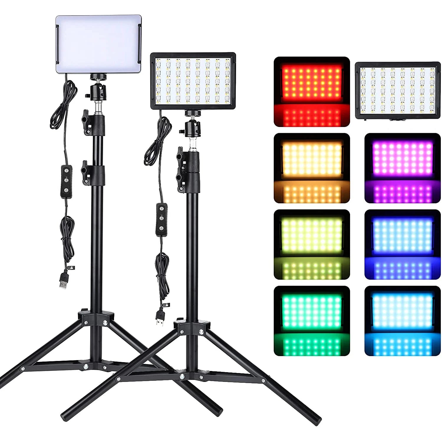 Led Photography Lighting Kit With Tripod Stand