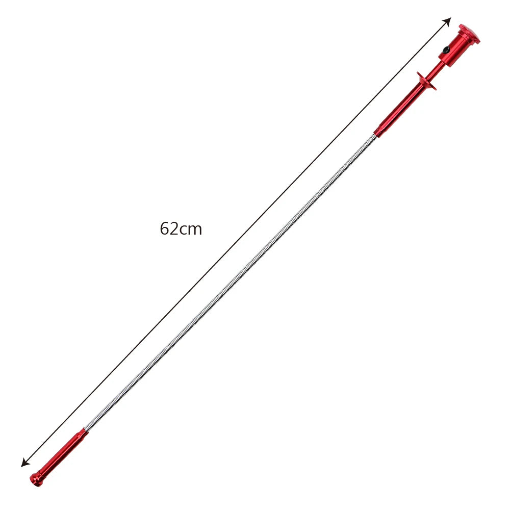 Flexible Pick Up Tool - Long Spring Grip Magnet + 4 Claw + LED Light