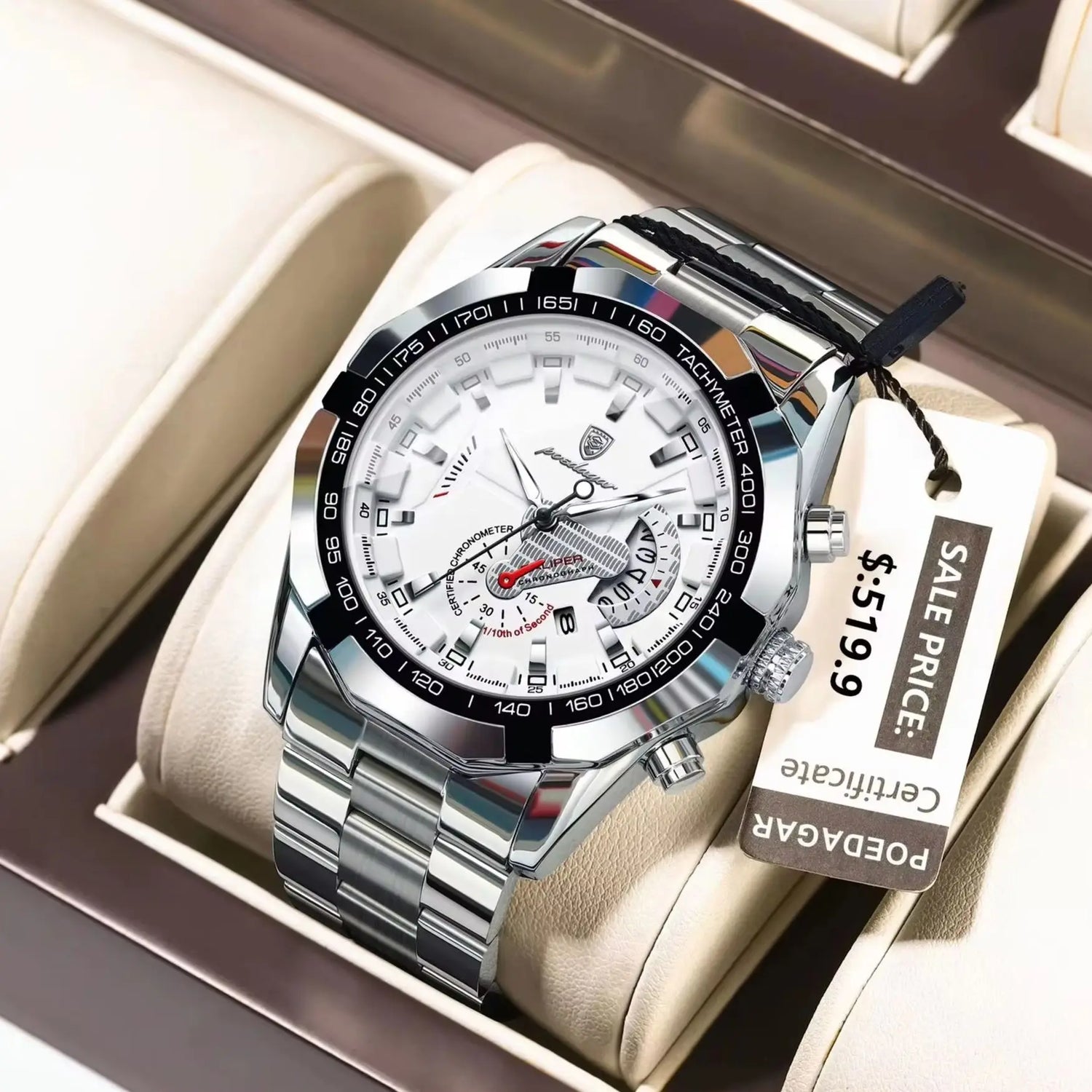 Business Military Waterproof Luminous Man Wristwatch - 1801