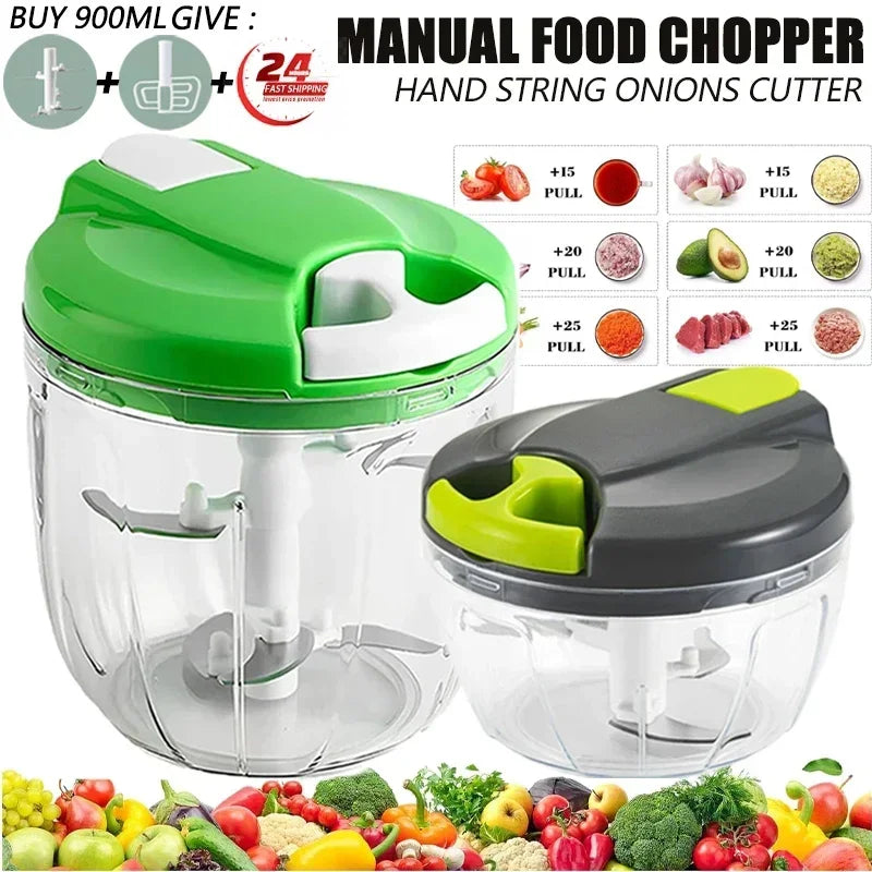Meat Mincer - Garlic Chopper - Onion Cutter