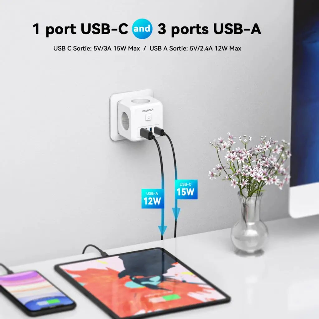 All-in-One 7-Port Wall Charger - Travel Charger