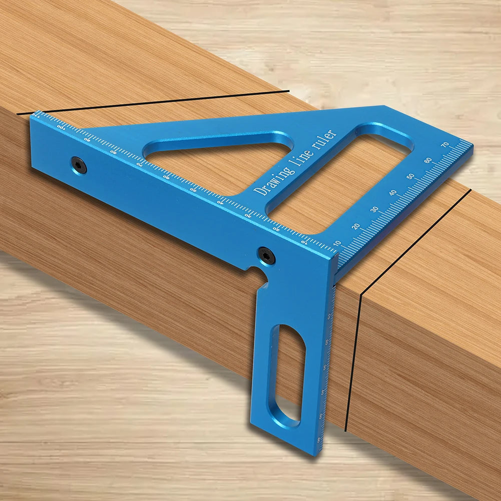 Square Protractor Miter - Triangle Ruler High Precision Layout Measuring Tool