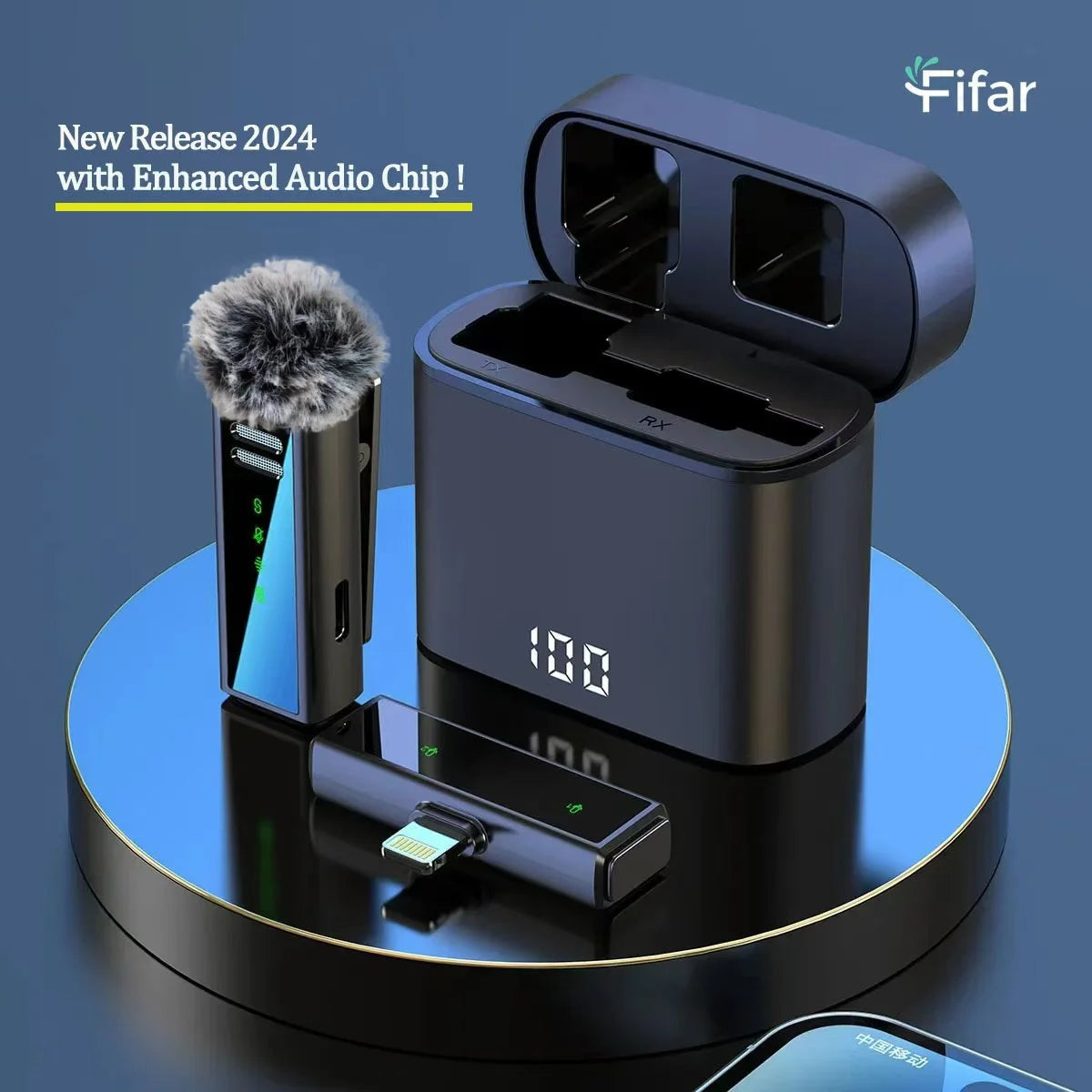 FIFAR Wireless Lavalier Lapel Microphone