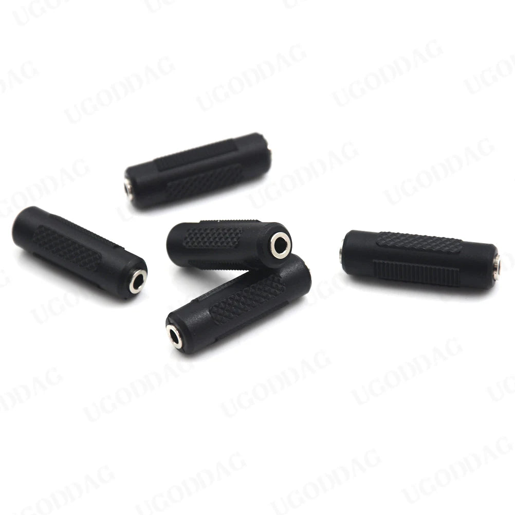 3.5 Mm Female To 3.5mm Female Jack Stereo Connector Coupler Adapter Audio Cable Extension For MP3 DVD Headphone Car