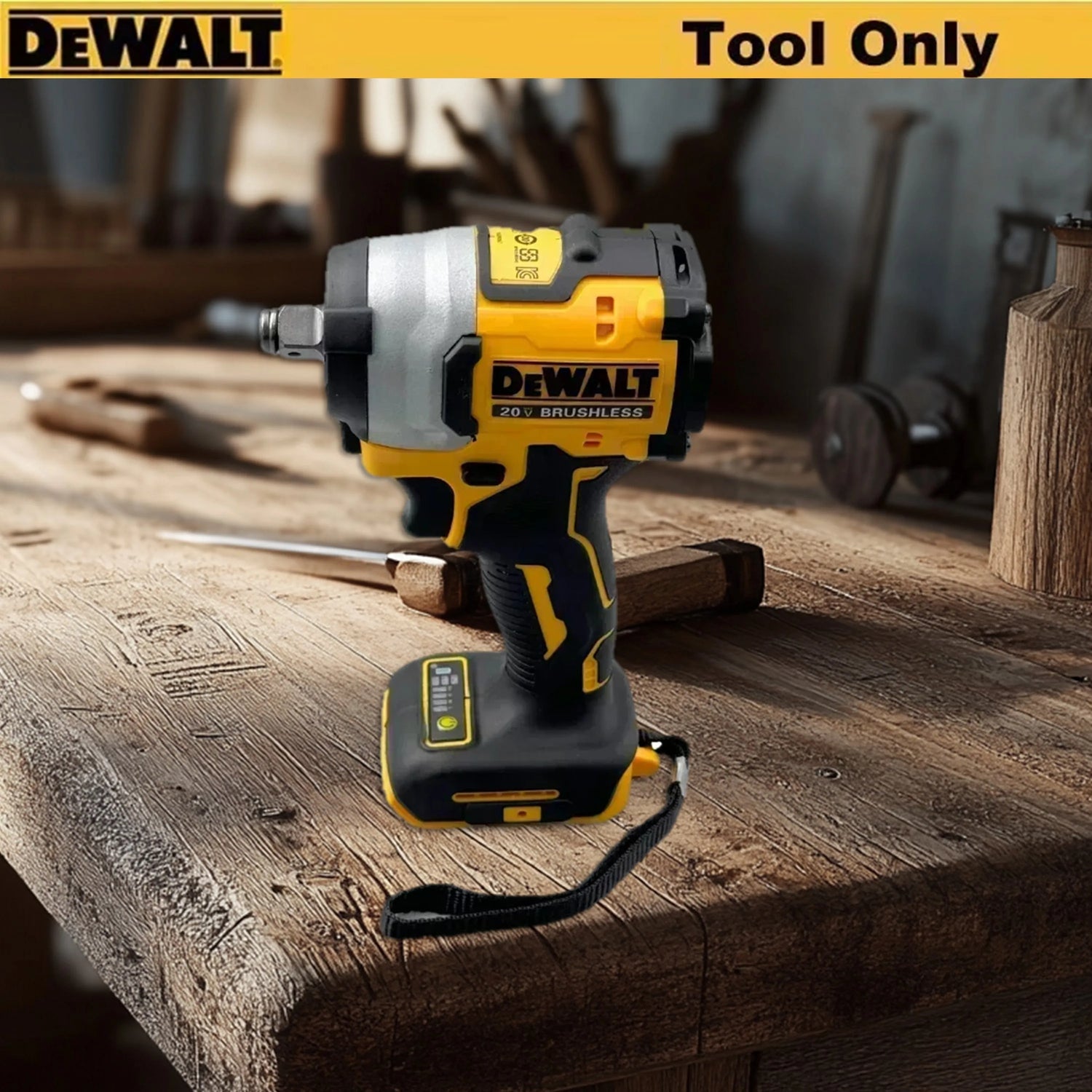2025 DEWALT DCF922 20V Max XR Brushless Impact Wrench strong Torque w/ LED & Smart Control Cordless Power Tool