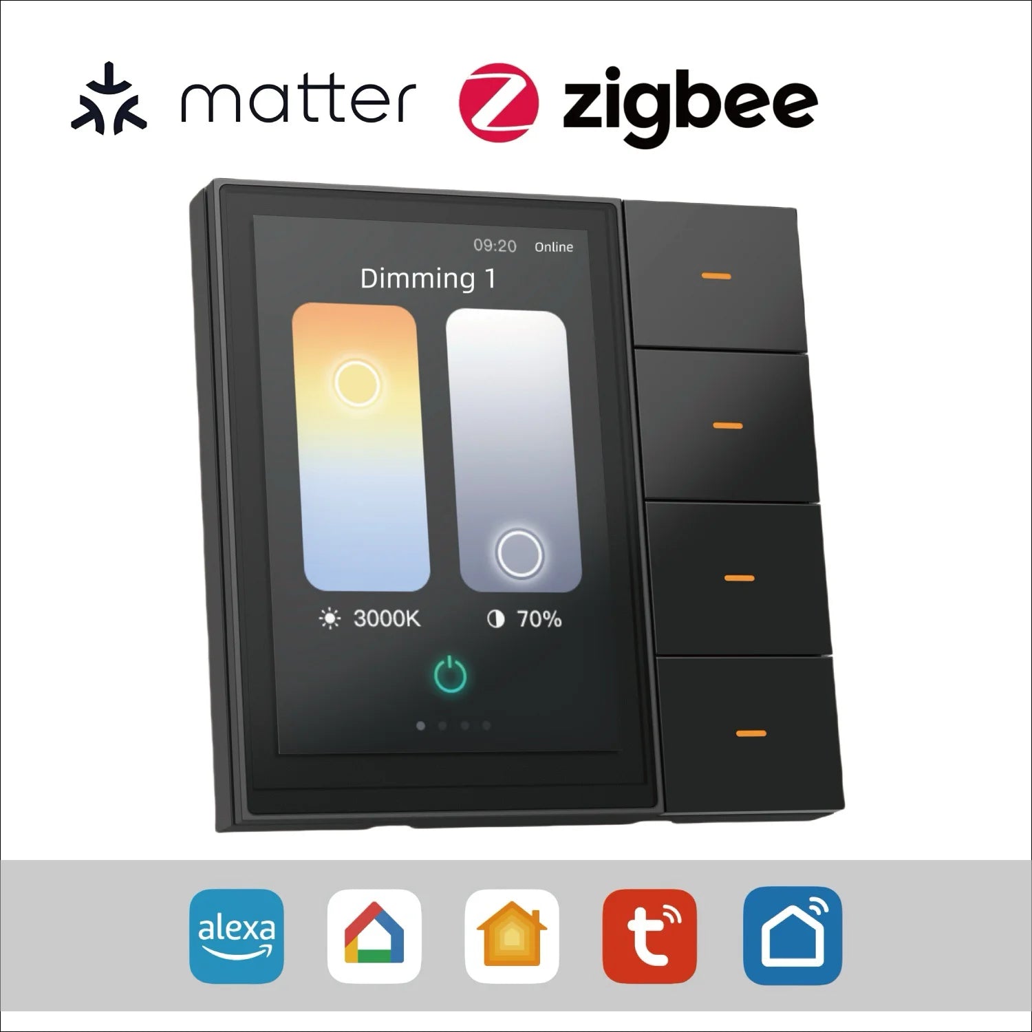 Smart Scene Switch 3.5 - inch - Multifunctional touch control