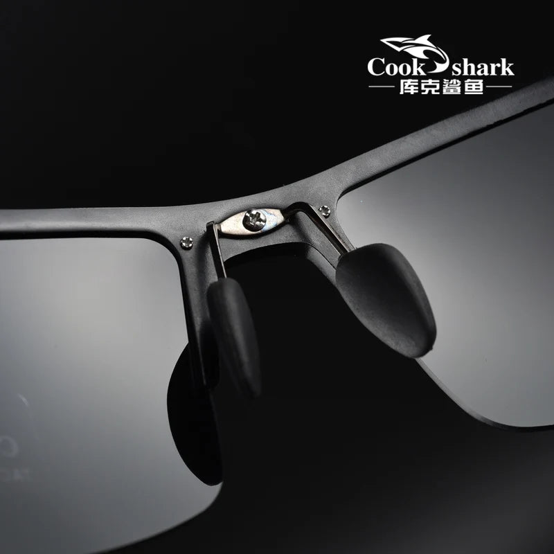Cook's color-changing sunglasses polarized sunglasses for men's driving day and night dual-purpose driving mirror fishing glasse