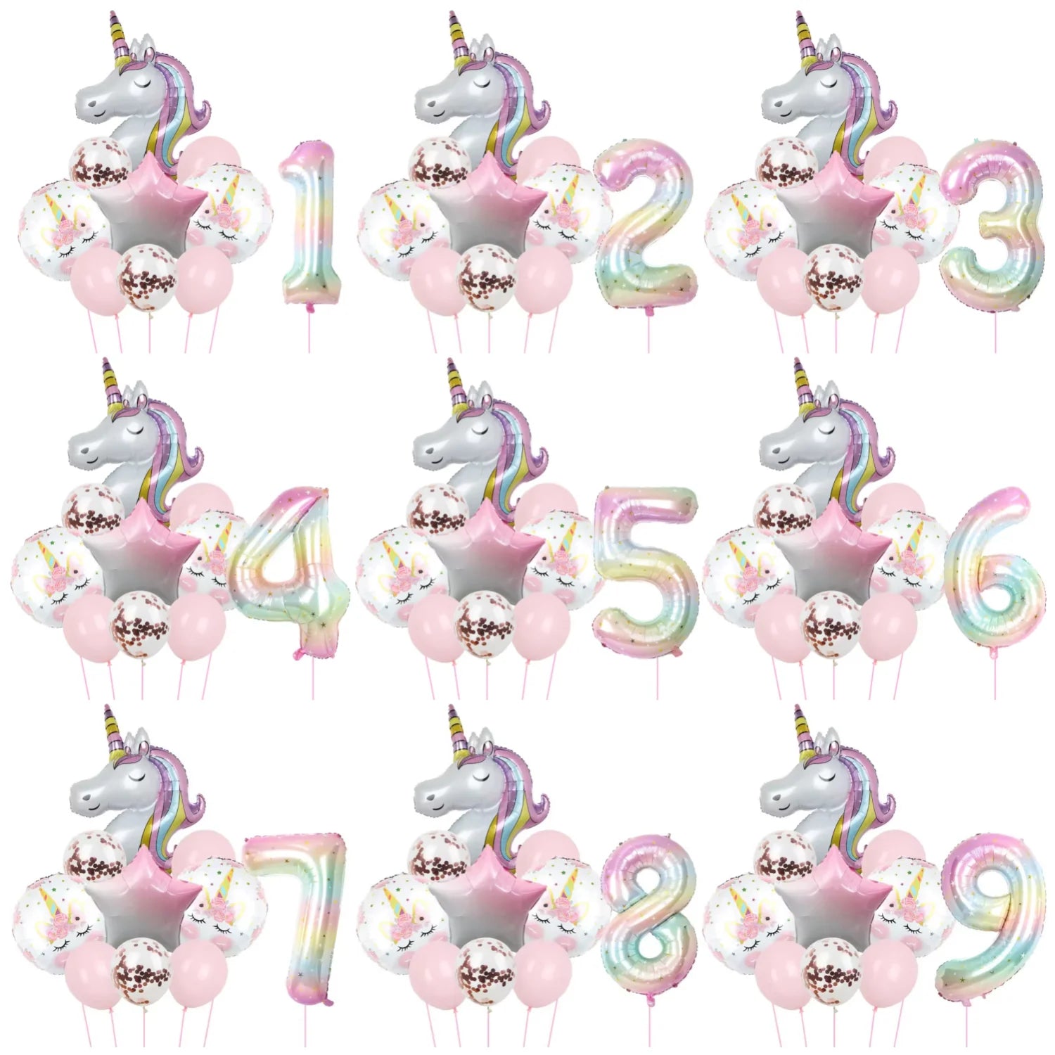 Foil Balloon Unicorn Theme - 40inch