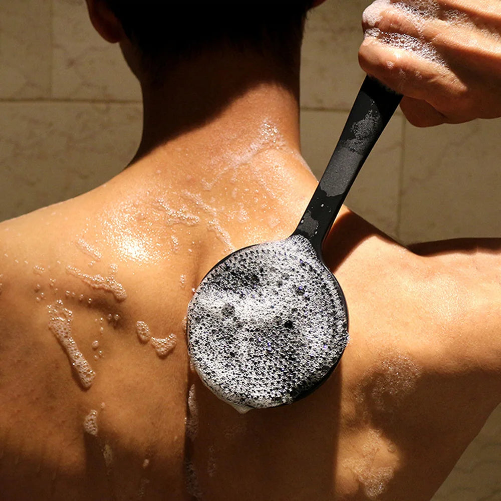 Long Handle Bath Brush - Back Scrubber Exfoliation Bathroom Tool