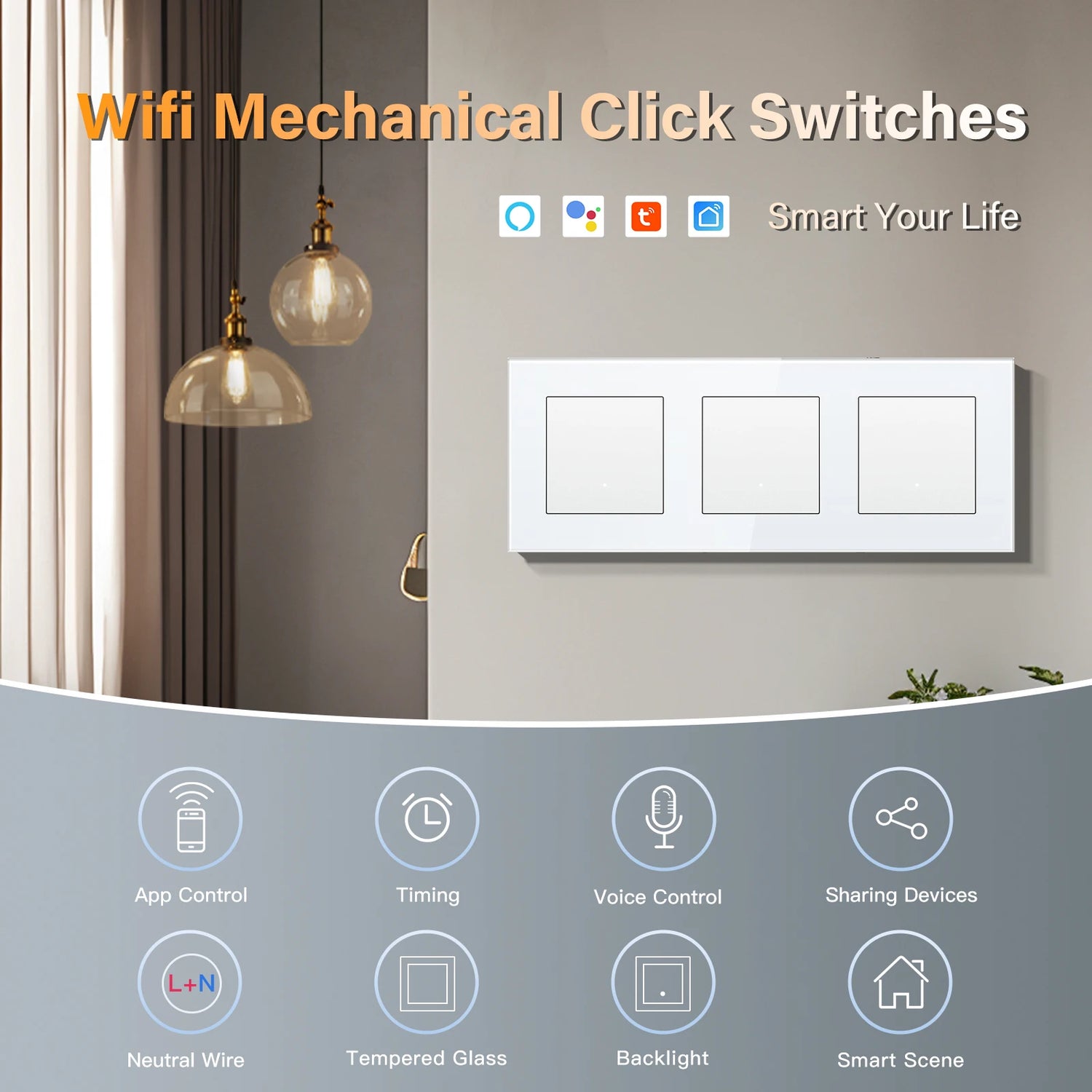 BSEED WIFI Switches - Wall Smart Switches