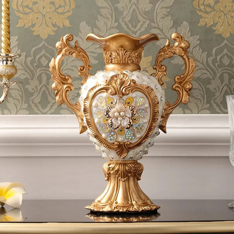 Luxury Palace Resin Vase Ornaments