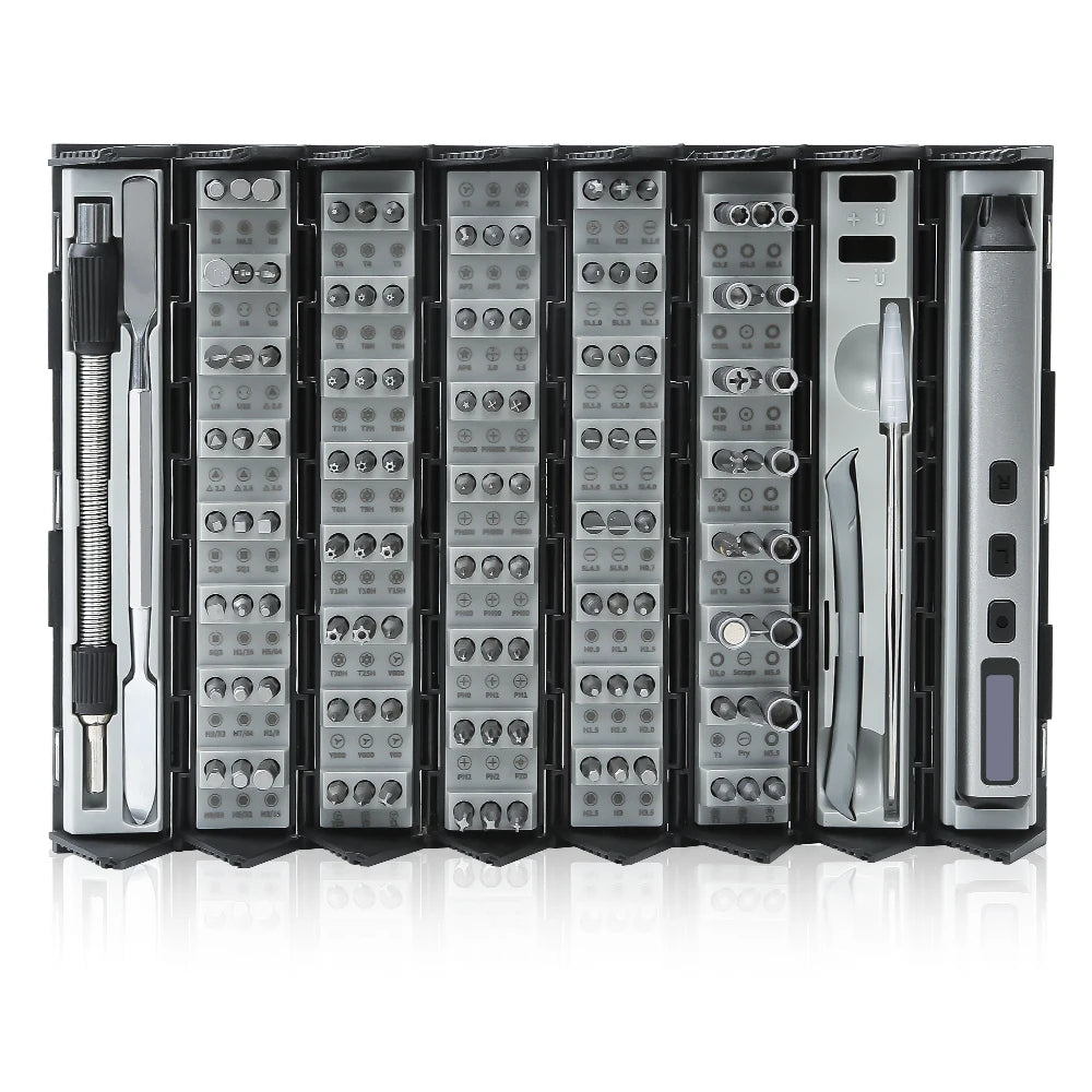 126 in 1 Precision Electric Screwdriver Sets Mini Rechargeable Kit Cordless Wireless Bits for Xiaomi Cell Phone Mobile Laptop PC