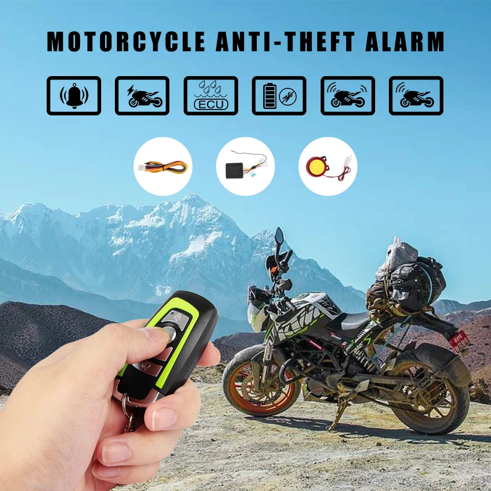 Two-way remote control key - Motorcycle Anti-theft Alarm