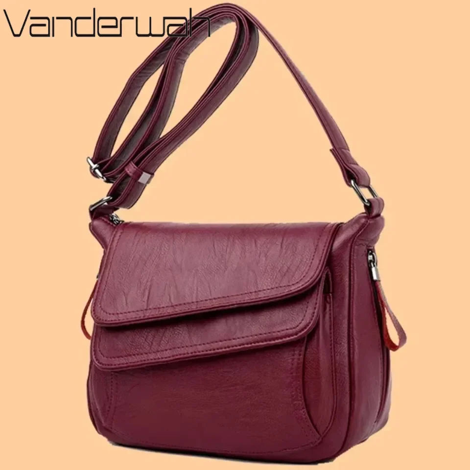 Soft Leather Luxury Purses and Handbags Women Bags Designer Women Shoulder Crossbody Bags for Women Mom 2025 Female Quality Sac