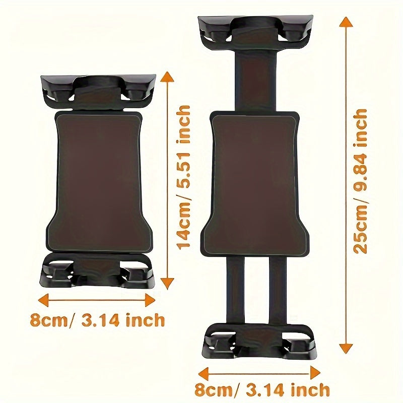 1pc Universal Adjustable Tablet Holder for Microphone Stand, ABS Resin Mic Music Stand Mount with Clamp Design, Fits iPad & Smartphones 4.7 to 32.77 cm