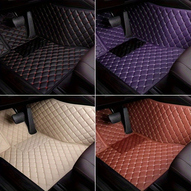 LHD Car Floor Mat for Volkswagen for Tiguan 2017-2023 Full Coverage Custom-fit Front and Rear Seat 3pcs Set Anti-slip All Weather Automobile Interior Accessories