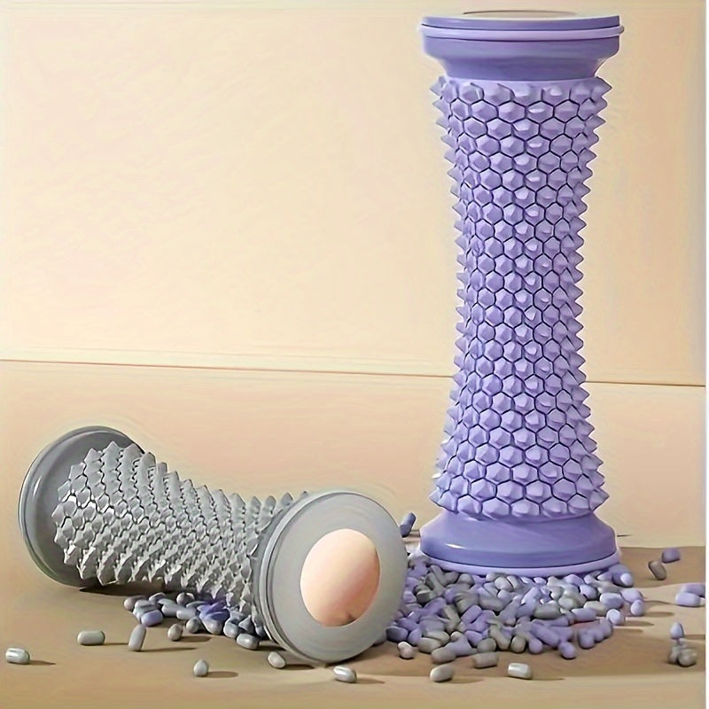 Easy-Roll Plantar Fascia Relief Wheel - PVC Foot Massager for Muscle Relaxation, Yoga & Arch Support, Ideal for Home Workouts