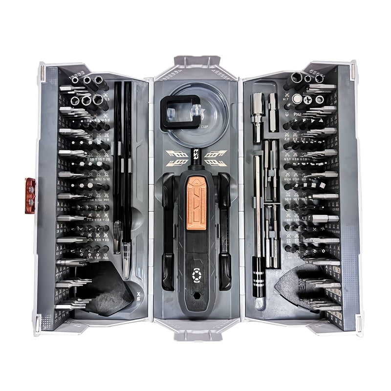 1pc 180 in 1 Precision Screwdriver Set, Metal Hand Tool Kit for Electronics, No Electricity Needed, for PC, Laptop, Phone, Watch, PS5 Repair