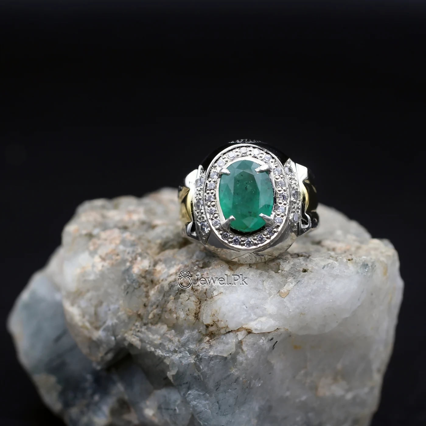 NAtural-Emerald-gemstone-ring-silver-925-italian-silver-men-ring-105